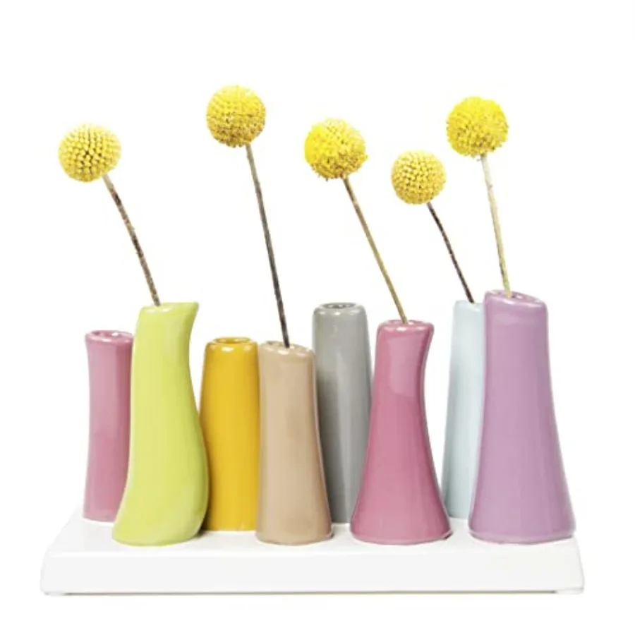 Pooley 2, Ceramic Flower Vase, 8-Tube Shape
Pooley 2, Ceramic Flower Vase, 8-Tube Shape