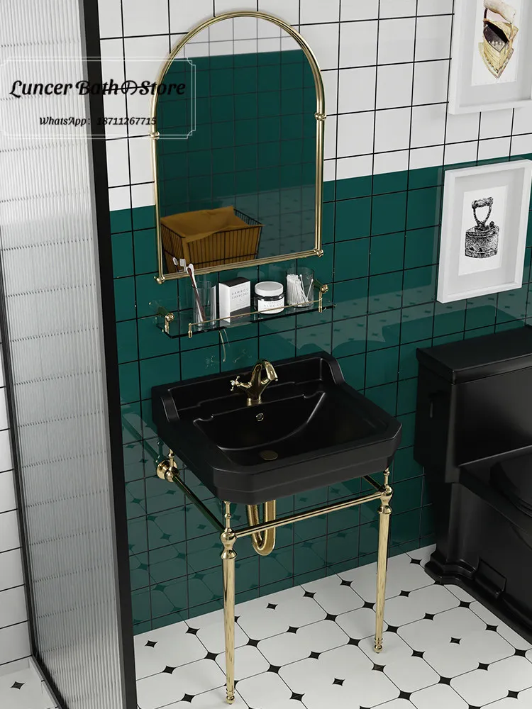 Vintage Freestanding Ceramic Wash Basin With Solid Brass Support Frame Retro Bathroom Vanity Sink For Home Balcony Powder Room
Vintage Freestanding Ceramic Wash Basin With Solid Brass Support Frame Retro Bathroom Vanity Sink For Home Balcony Powder Room
