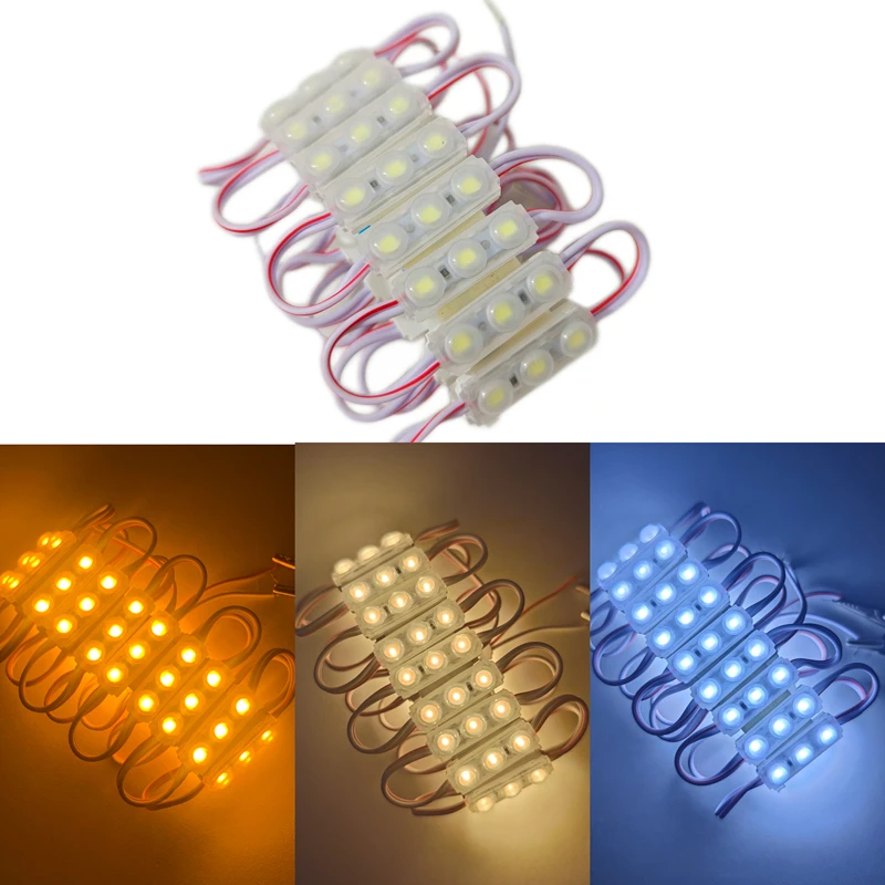 200pcs Super Bright 3 LED Injection Module Strip Lights 2835 SMD LED with Lens 12V 0.9W Light for Letter Sign Advertising Signs
200pcs Super Bright 3 LED Injection Module Strip Lights 2835 SMD LED with Lens 12V 0.9W Light for Letter Sign Advertising Signs
