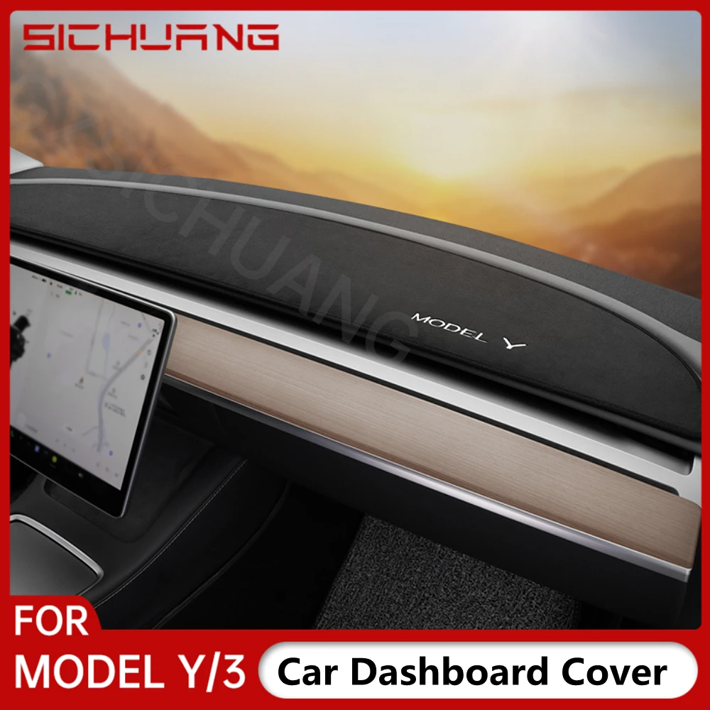 For Tesla Model Y 2021 2022 Model 3 2017-2022 Dashboard Cover Nonslip Car Dash Board Mat Sunshield Protector Accessories
For Tesla Model Y 2021 2022 Model 3 2017-2022 Dashboard Cover Nonslip Car Dash Board Mat Sunshield Protector Accessories