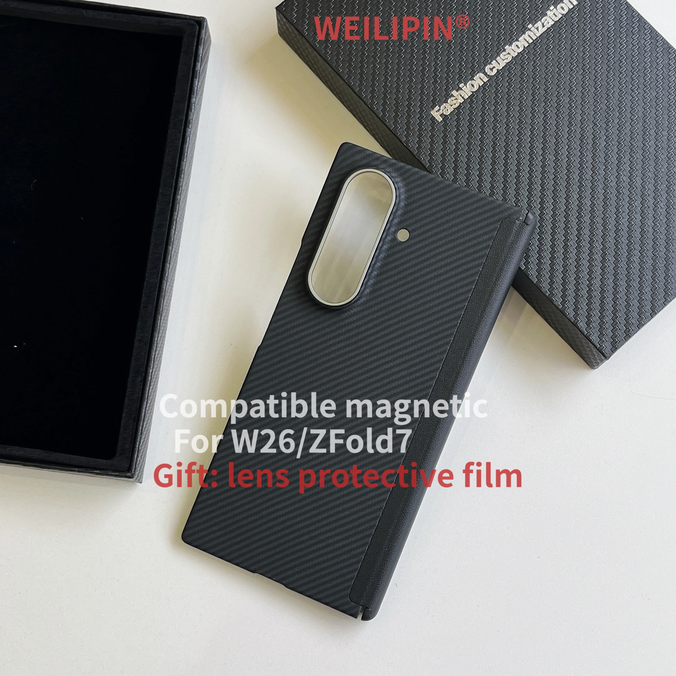 For Samsung Galaxy ZFold7 Magnetic Carbon Fiber Case Wrap 600D Aramid Fiber W26 Magsafe Back Cover - Durable Protective Cover
For Samsung Galaxy ZFold7 Magnetic Carbon Fiber Case Wrap 600D Aramid Fiber W26 Magsafe Back Cover - Durable Protective Cover