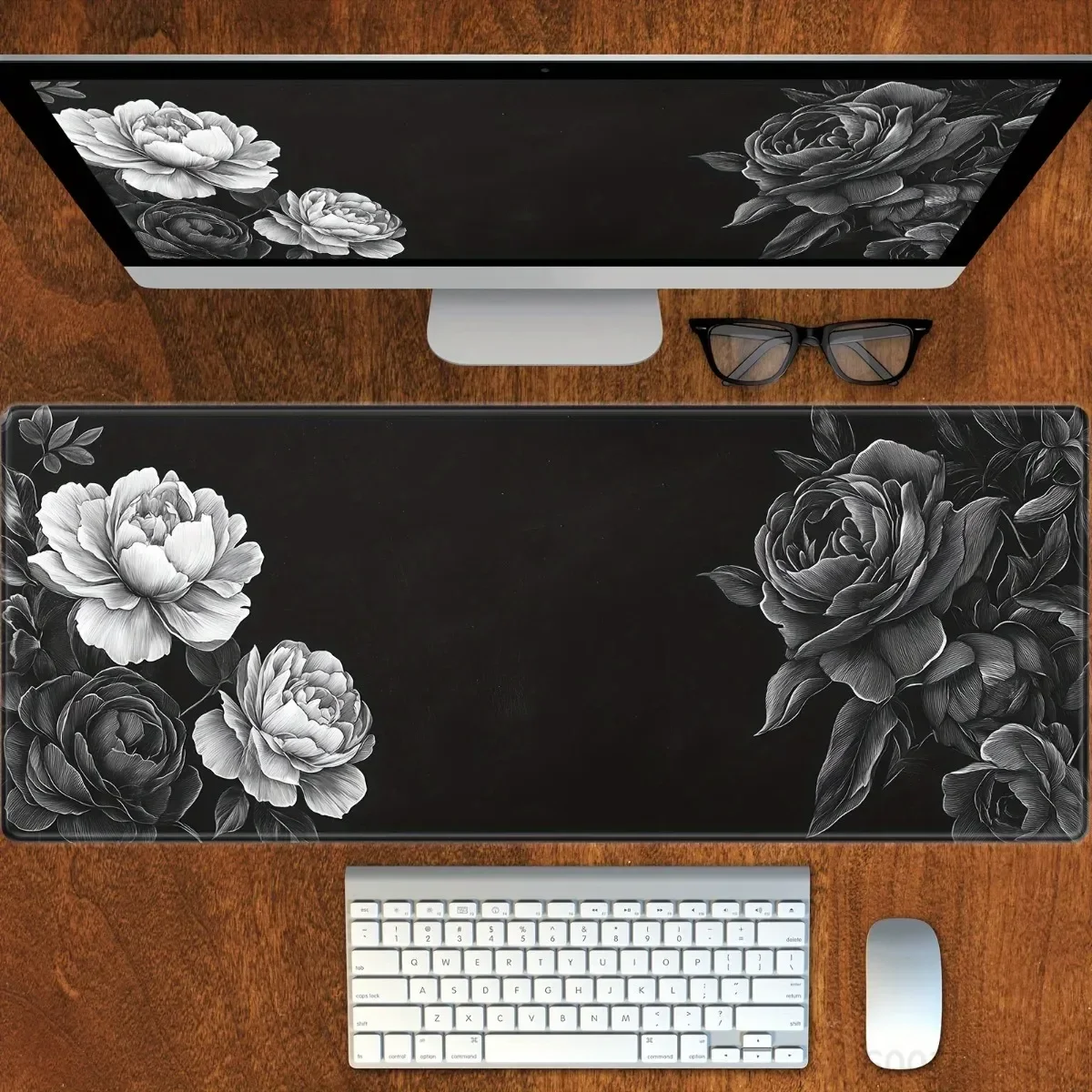Black Floral Decor Gaming Mouse Pad Premium Washable Non-Slip Rubber Base Desk Mat for Office Home
Black Floral Decor Gaming Mouse Pad Premium Washable Non-Slip Rubber Base Desk Mat for Office Home