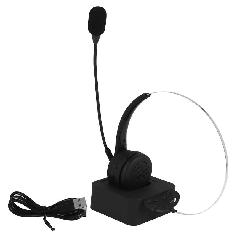 CEA Wireless Bluetooth Headset With Mic, Charging Base, Hi-Fi Noise Cancelling Headphones For PC And Laptop
CEA Wireless Bluetooth Headset With Mic, Charging Base, Hi-Fi Noise Cancelling Headphones For PC And Laptop