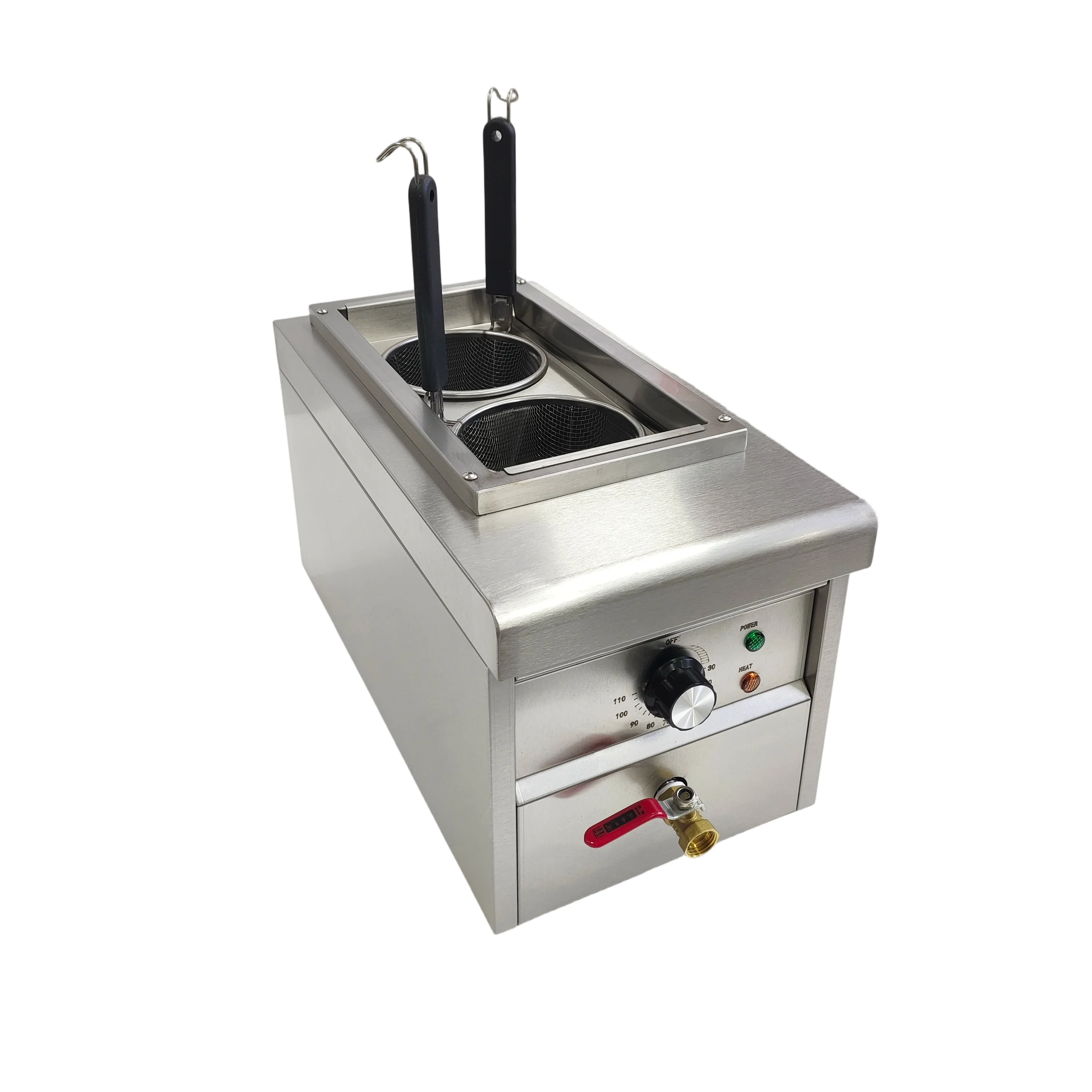 Safety Certified Fast Shipping Electric Noodle Cooker Double Basket Stainless Steel for Street Vendor Family Restaurant Kitchen
Safety Certified Fast Shipping Electric Noodle Cooker Double Basket Stainless Steel for Street Vendor Family Restaurant Kitchen