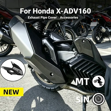 Carbon Fiber Exhaust Cover Anti-scratch Protective Shell Fit Honda XADV160
Carbon Fiber Exhaust Cover Anti-scratch Protective Shell Fit Honda XADV160