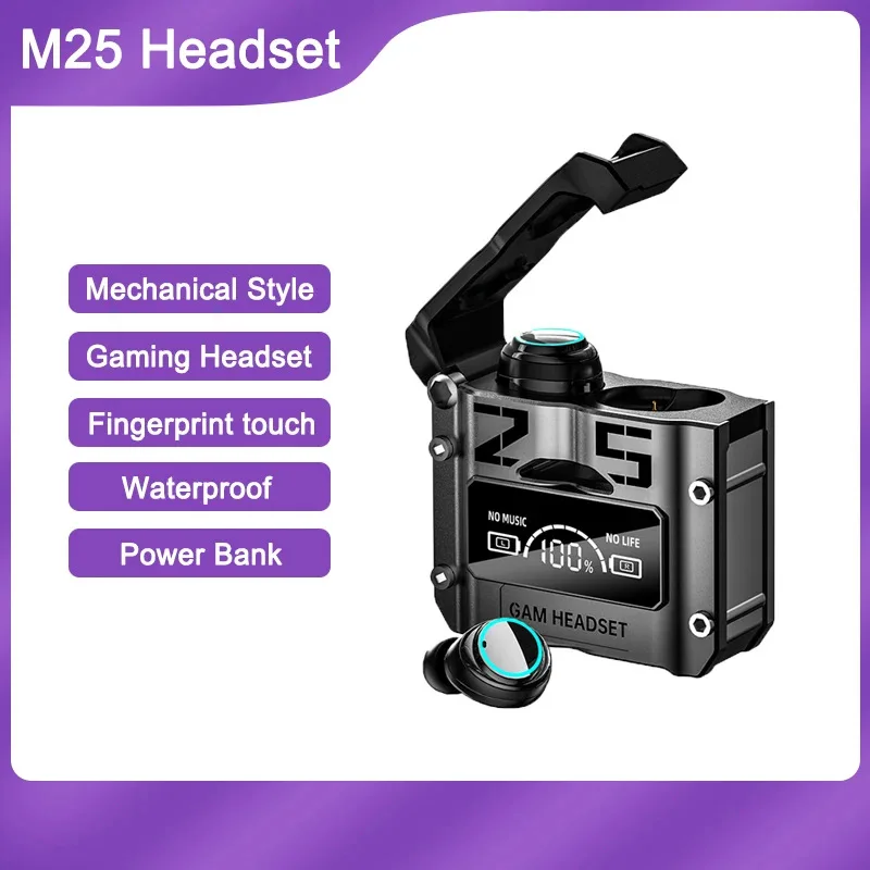 5/10PCS M25 TWS Wireless Headphones Bluetooth Earphones Touch Control Noise Reduction Stereo Waterproof Earbuds With Microphone
5/10PCS M25 TWS Wireless Headphones Bluetooth Earphones Touch Control Noise Reduction Stereo Waterproof Earbuds With Microphone