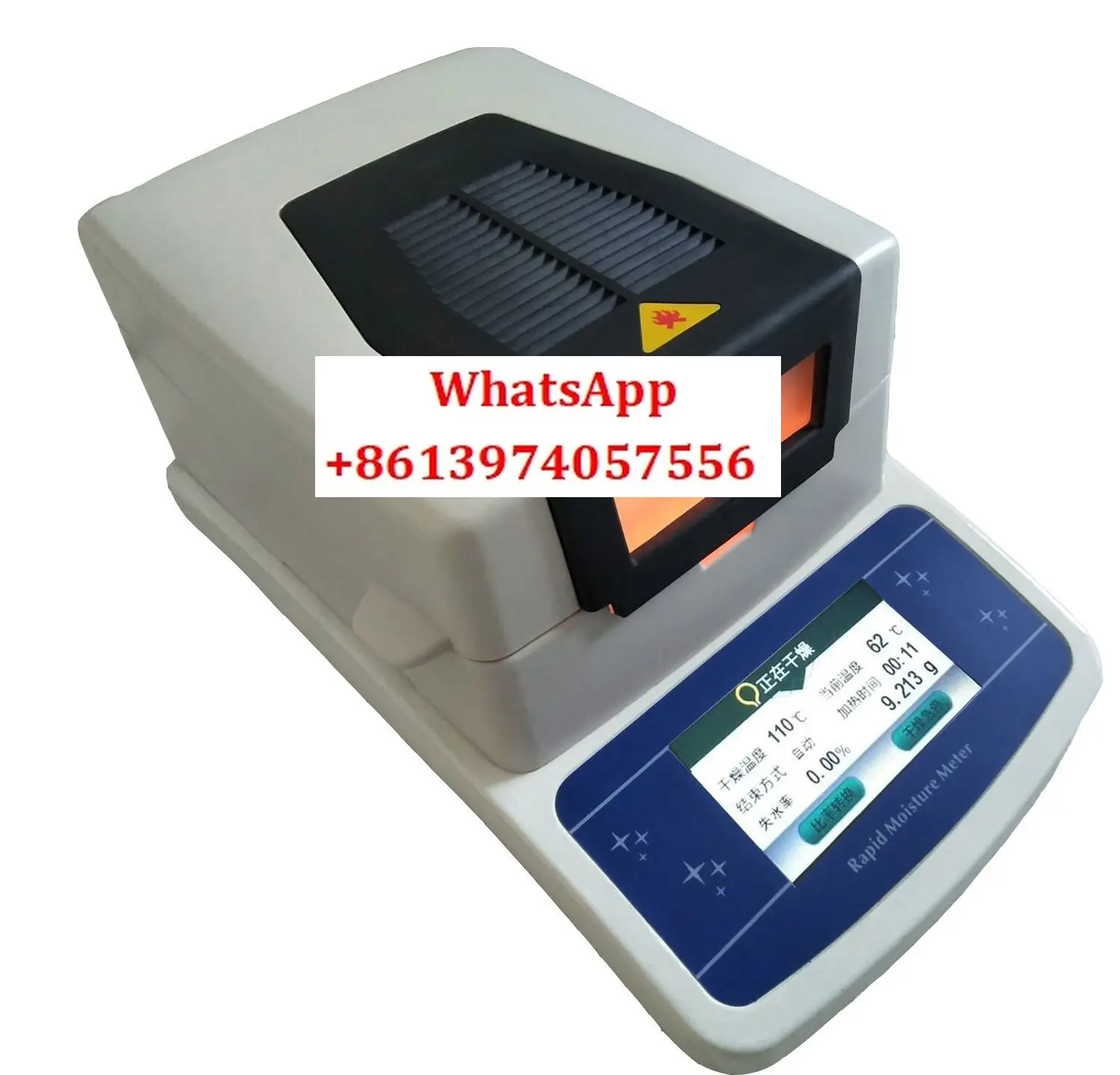 Rapid moisture analyzer, plastic food, tea, grain moisture tester, trace moisture content measuring instrument 
Rapid moisture analyzer, plastic food, tea, grain moisture tester, trace moisture content measuring instrument