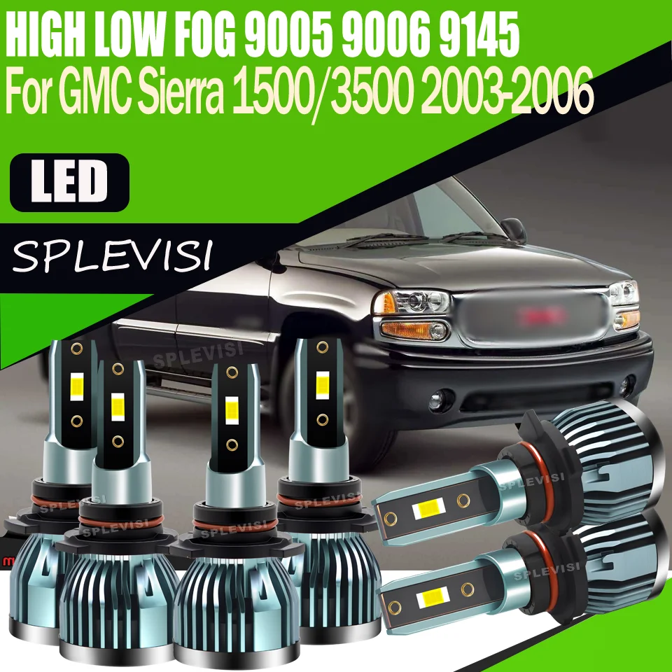 Dustproof High-Performance Quality Assurance Headlight high low beam foglight LED For GMC Sierra 1500/3500 2003 2004 2005 2006
Dustproof High-Performance Quality Assurance Headlight high low beam foglight LED For GMC Sierra 1500/3500 2003 2004 2005 2006