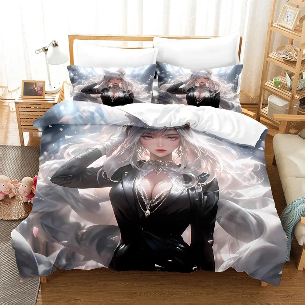 Sexy Fox Ear Girl High-grade 3D NEW Duvet Cover Pillowcase Bedding Set Adult Boy Bedroom Decoration Children Single Double Large
Sexy Fox Ear Girl High-grade 3D NEW Duvet Cover Pillowcase Bedding Set Adult Boy Bedroom Decoration Children Single Double Large