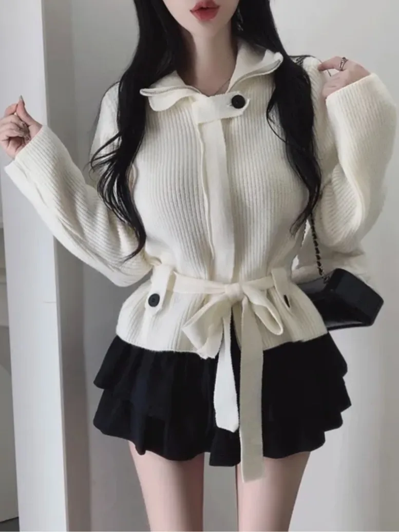 Женский вязаный свитер Ele High Ne с одной пуговицей и длинными рукавами, облегающий, универсальный, в корейском стиле, для ранней весны
Женский вязаный свитер Ele High Ne с одной пуговицей и длинными рукавами, облегающий, универсальный, в корейском стиле, для ранней весны