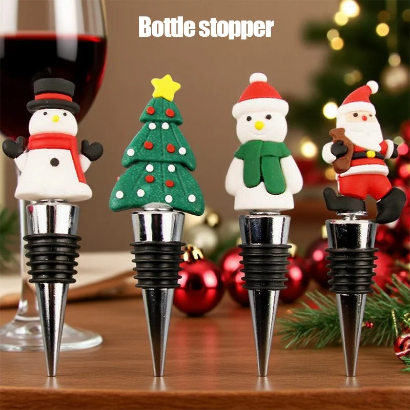 Christmas wine bottle stopper Bottle stopper with silicone seal Party Christmas wedding birthday Thanksgiving decorations
Christmas wine bottle stopper Bottle stopper with silicone seal Party Christmas wedding birthday Thanksgiving decorations