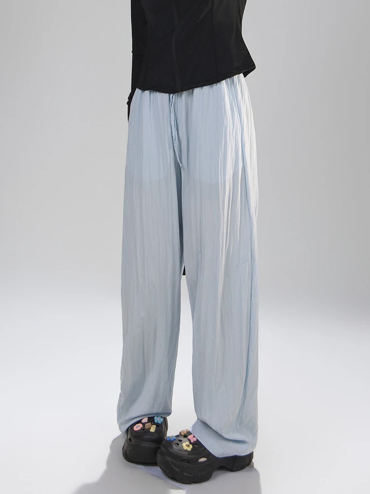 Artisanal Series【530】Light Blue Loose Wide Leg Straight Casual Floor Length Pants Women Summer Thin Bubble Texture Sensation
Artisanal Series【530】Light Blue Loose Wide Leg Straight Casual Floor Length Pants Women Summer Thin Bubble Texture Sensation