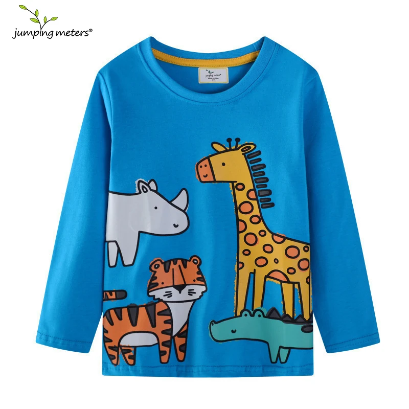 Jumping Meters 2-7T Animals Printed Boys Tshirt New Arrival Cotton Autumn Spring Children's Clothes Long Sleeve Kids Tops
Jumping Meters 2-7T Animals Printed Boys Tshirt New Arrival Cotton Autumn Spring Children's Clothes Long Sleeve Kids Tops