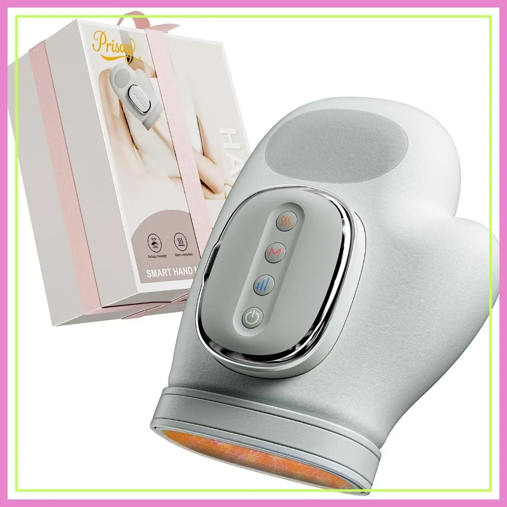 Cordless Hand Massager with Heat and Compression - 5 Levels 3D Wave Pressure, 3 Heat Settings for Arthritis & Carpal Tunnel Relief
Cordless Hand Massager with Heat and Compression - 5 Levels 3D Wave Pressure, 3 Heat Settings for Arthritis & Carpal Tunnel Relief