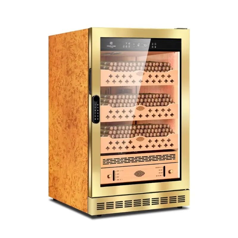 22C CIGARLOONG 500pcs Capacity Constant Temperature and Humidity Tree Burl Pattern Cigar Cabinet with WIFI and Fingerprints
22C CIGARLOONG 500pcs Capacity Constant Temperature and Humidity Tree Burl Pattern Cigar Cabinet with WIFI and Fingerprints