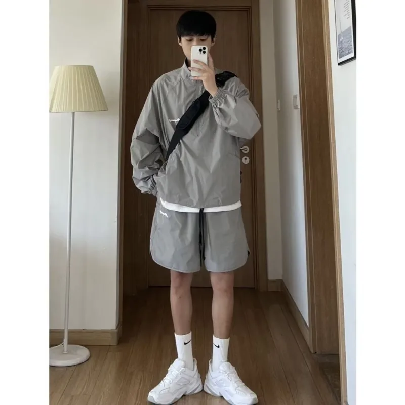 2024 Summer Quick-drying Ice Silk Breathable Sunscreen Clothing Set American Tide Brand Leisure Sports Two Pieces
2024 Summer Quick-drying Ice Silk Breathable Sunscreen Clothing Set American Tide Brand Leisure Sports Two Pieces