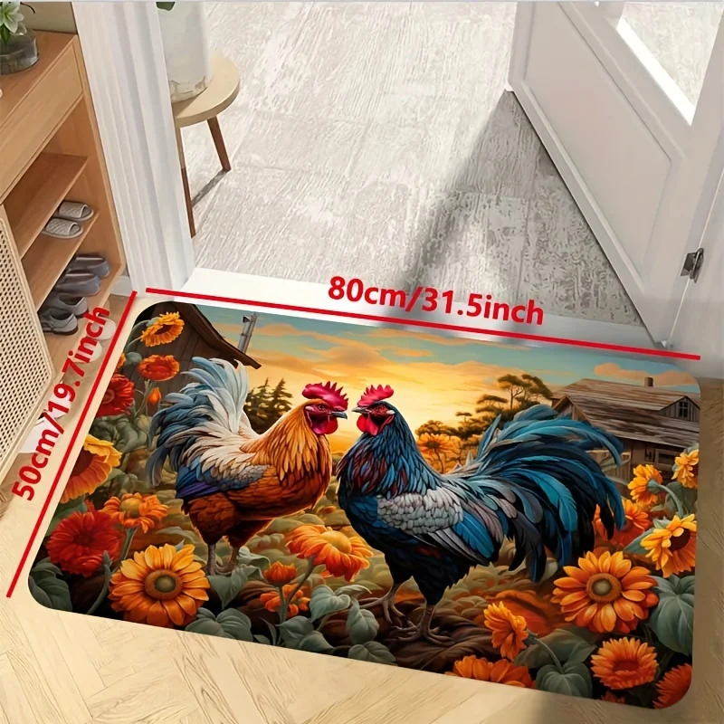 Non Slip Washable Kitchen Mat Rooster Design Carpet Doormat for Bedroom Living Room Kitchen Bathroom Christmas Gift
Non Slip Washable Kitchen Mat Rooster Design Carpet Doormat for Bedroom Living Room Kitchen Bathroom Christmas Gift