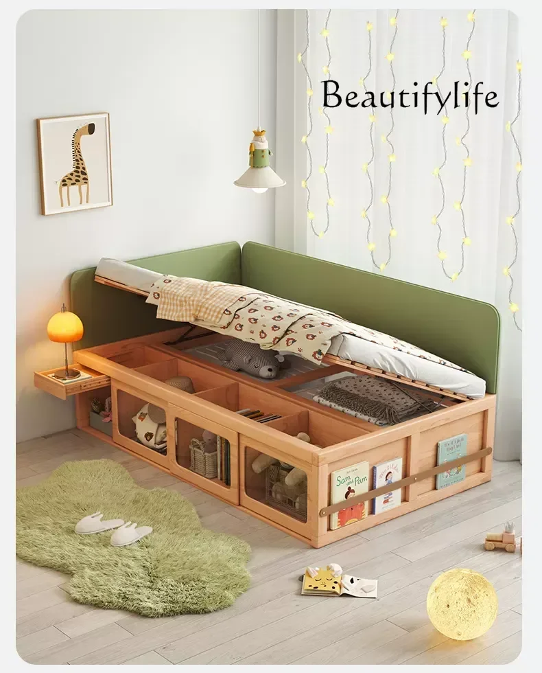 X36 Solid Wood Children's Bed Tatami Girl Small Apartment Boy With Fence Children's Room Bedroom
X36 Solid Wood Children's Bed Tatami Girl Small Apartment Boy With Fence Children's Room Bedroom