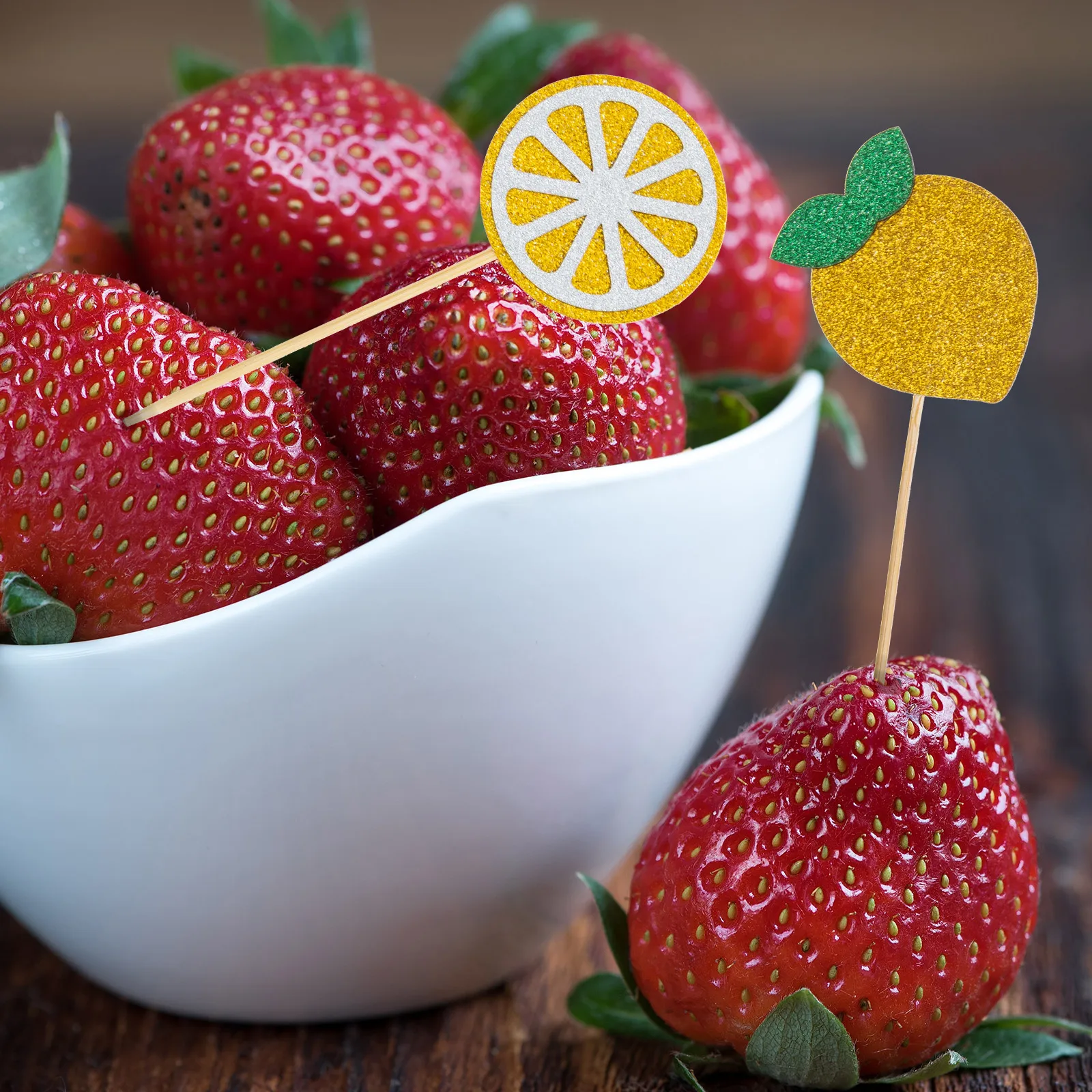 36 Pcs Lemon Cake Toppers Fruit Decor Insert Picks Party Decorations for Summer Dessert
36 Pcs Lemon Cake Toppers Fruit Decor Insert Picks Party Decorations for Summer Dessert