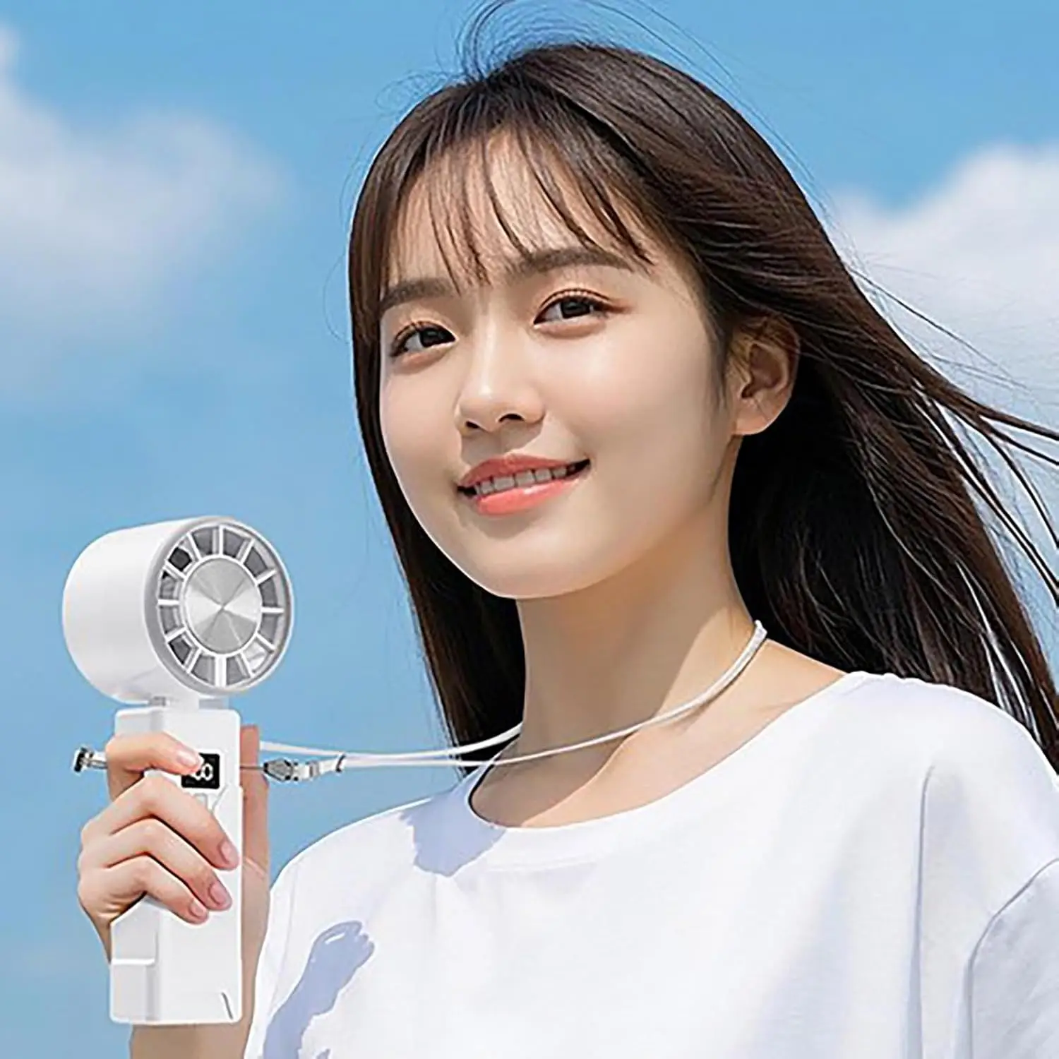 Portable Foldable Handheld Fan Desktop USB Rechargeable Fan For Travel, Real Time Display Power Cooling Mini Fan with Adjustable
Portable Foldable Handheld Fan Desktop USB Rechargeable Fan For Travel, Real Time Display Power Cooling Mini Fan with Adjustable