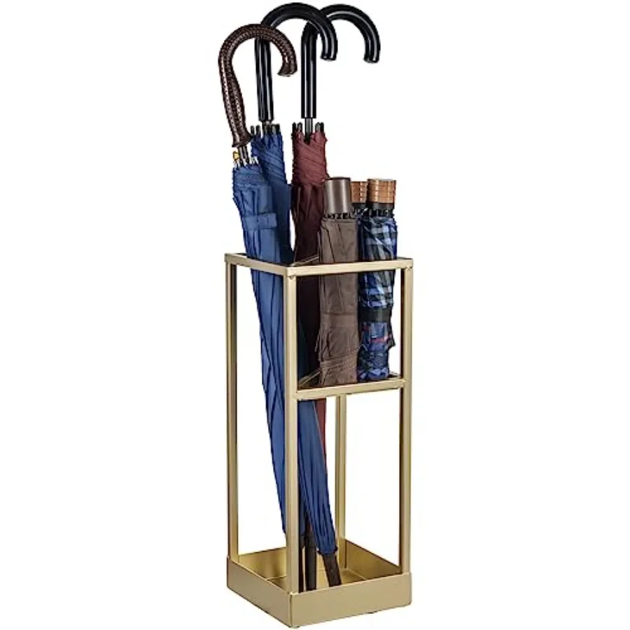 Umbrella Stand, Umbrella Holder for Entryway, 20 Inch Tall Modern Brass Tone Metal Geometric Freestanding Entryway Umbrella Rac
Umbrella Stand, Umbrella Holder for Entryway, 20 Inch Tall Modern Brass Tone Metal Geometric Freestanding Entryway Umbrella Rac