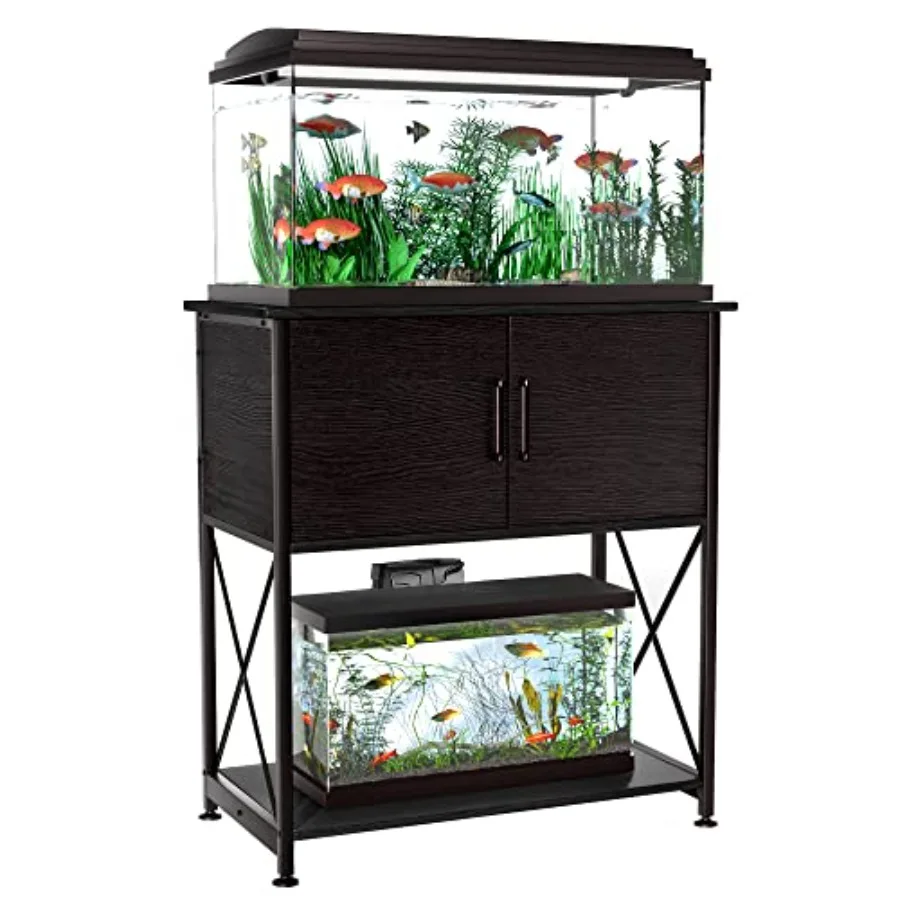 20-29 Gallon Aquarium Stand Metal Frame Fish Tank Stand with Cabinet Storage, for 20 Gallon Long Aquarium, 30.7" L*16.5" W Tabl
20-29 Gallon Aquarium Stand Metal Frame Fish Tank Stand with Cabinet Storage, for 20 Gallon Long Aquarium, 30.7" L*16.5" W Tabl