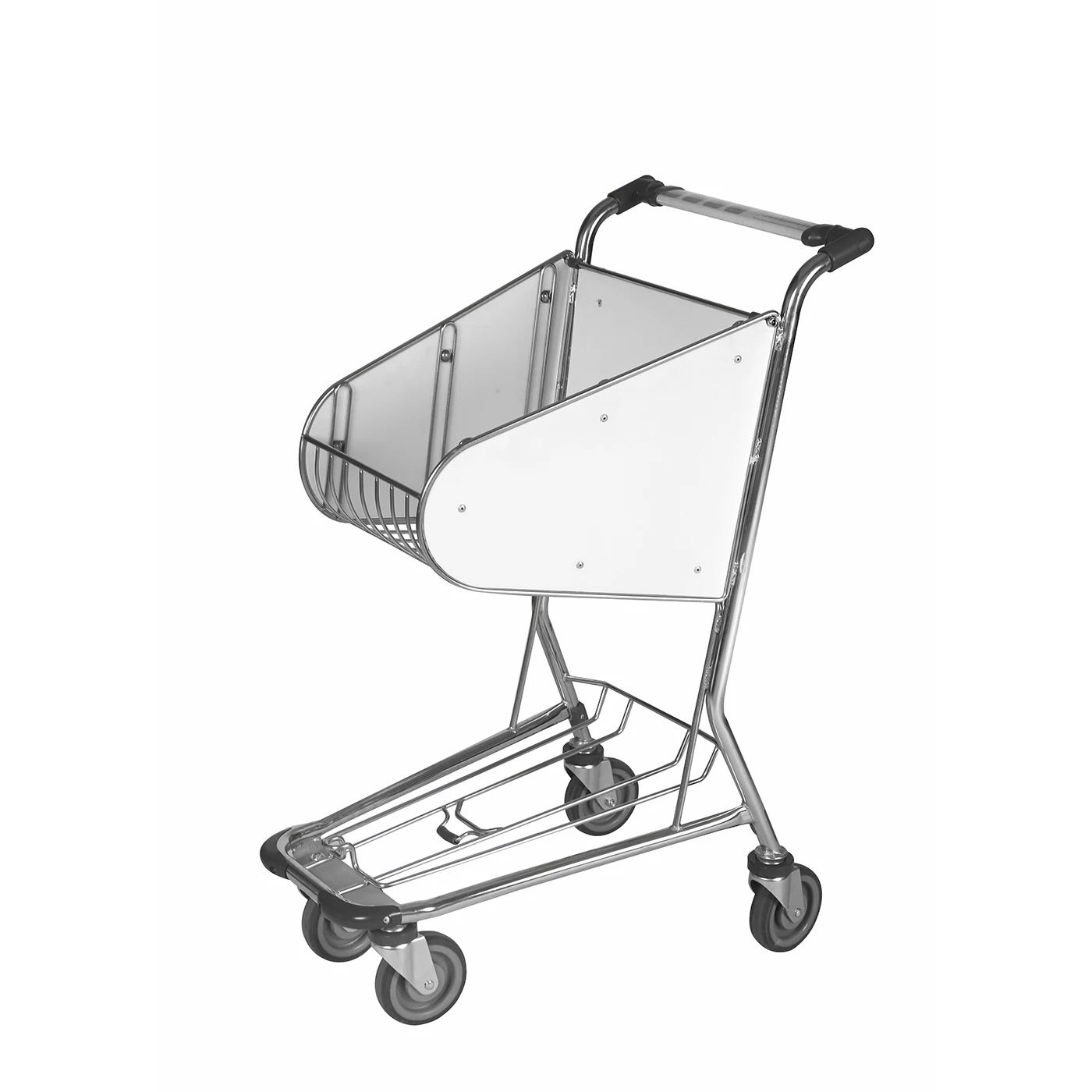 4 Wheels Stainless Steel Hand Brake Airport Trolley
4 Wheels Stainless Steel Hand Brake Airport Trolley