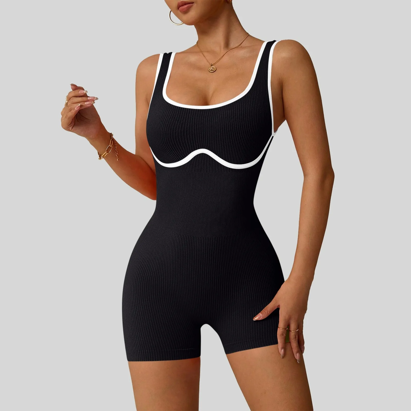 Сексуальный модифицированный комбинезон на бедрах, однотонный облегающий комбинезон для йоги, женский модный комбинезон, спортивный жилет, комбинезон
Сексуальный модифицированный комбинезон на бедрах, однотонный облегающий комбинезон для йоги, женский модный комбинезон, спортивный жилет, комбинезон