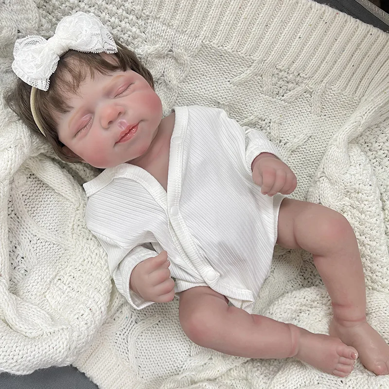48cm Full Vinyl Reborn Baby Doll Pascale Very Lifelike with Detailed Veins Silicone Baby Dolls Waterproof Bath Toys for Girls
48cm Full Vinyl Reborn Baby Doll Pascale Very Lifelike with Detailed Veins Silicone Baby Dolls Waterproof Bath Toys for Girls