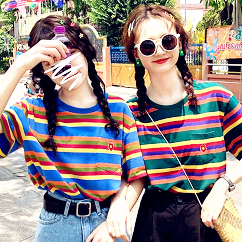 Women Summer Tops T Shirt Shirts Strip Tees Pocket Vintage Hot Short Sleeve Plus Sizes T Shirts Loose Casual Tees
Women Summer Tops T Shirt Shirts Strip Tees Pocket Vintage Hot Short Sleeve Plus Sizes T Shirts Loose Casual Tees