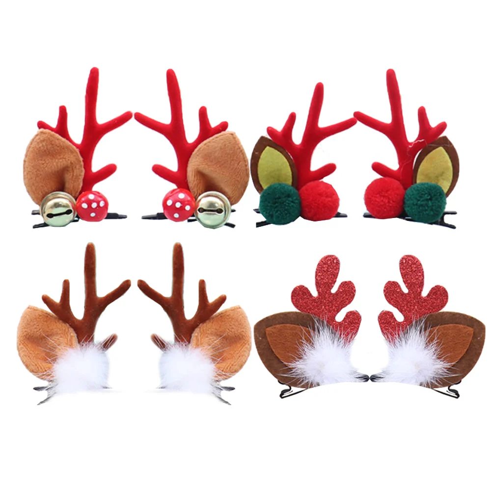 4 Pairs Children Hair Clips Christmas Headdress Kid Hair Accessory Decorative Headwear Xmas Present Red Furry Reindeer Antler
4 Pairs Children Hair Clips Christmas Headdress Kid Hair Accessory Decorative Headwear Xmas Present Red Furry Reindeer Antler
