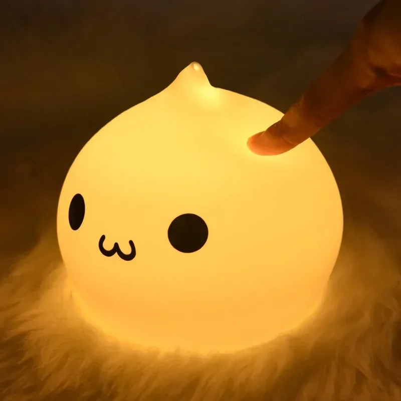 LED Night Light Wireless Touch Sensor 7 Colors Battery Waterdrop Silicone Bedroom Lamp Soft Toy for Children Baby Christmas Gift
LED Night Light Wireless Touch Sensor 7 Colors Battery Waterdrop Silicone Bedroom Lamp Soft Toy for Children Baby Christmas Gift
