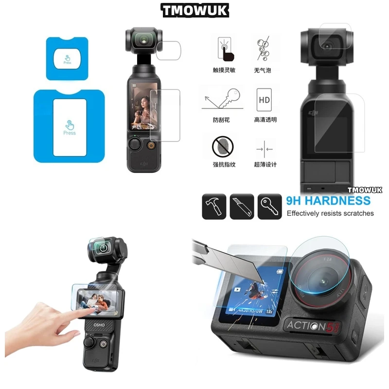 For DJI Pocket 1 2 Osmo Pocket 3 Action 2 4 Pro - Anti - Reflection Tempered Glass Screen Protector With Lens Guard Cap
For DJI Pocket 1 2 Osmo Pocket 3 Action 2 4 Pro - Anti - Reflection Tempered Glass Screen Protector With Lens Guard Cap