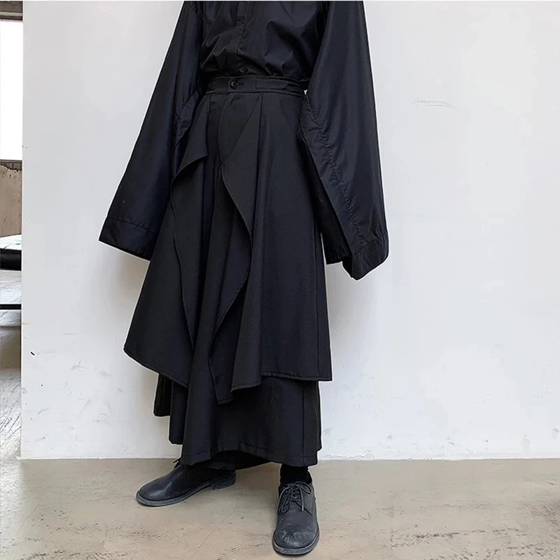 Men's Wide Leg Pants Spring And Autumn New Yamamoto Style Personality Fake Two Irregular Design Dark Casual Large Size Pants
Men's Wide Leg Pants Spring And Autumn New Yamamoto Style Personality Fake Two Irregular Design Dark Casual Large Size Pants