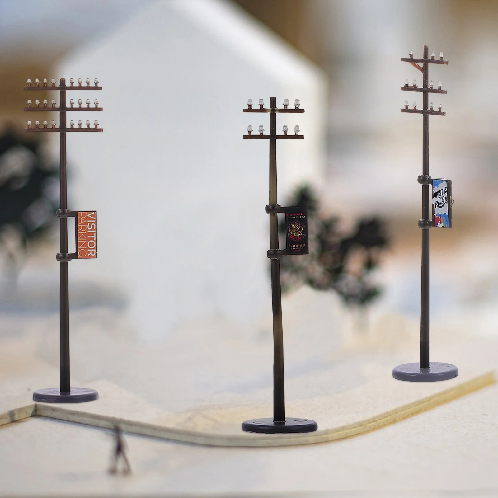 Micro Landscape DIY Fake Telegraph Pole Models Supply Ornaments for Crafts Mini Yard Plastic
Micro Landscape DIY Fake Telegraph Pole Models Supply Ornaments for Crafts Mini Yard Plastic