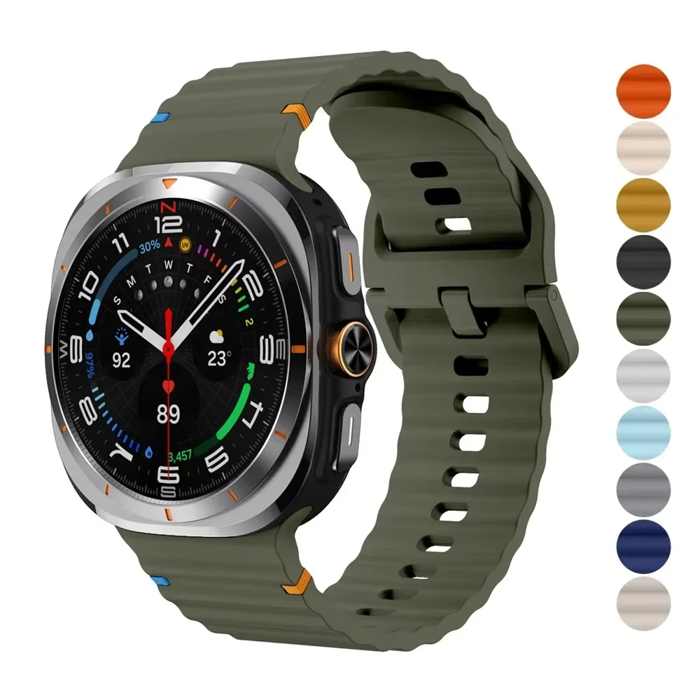 Sports Silicone Strap For Samsung Galaxy Watch Ultra 47mm Soft Loop Two Color Band For Samsung Galaxy 7 Ultra No Gaps Watchband
Sports Silicone Strap For Samsung Galaxy Watch Ultra 47mm Soft Loop Two Color Band For Samsung Galaxy 7 Ultra No Gaps Watchband