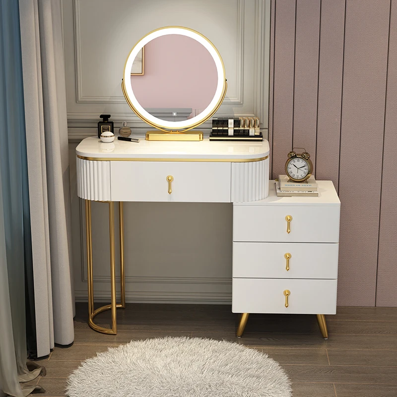 Mirror White Dressers Luxury Drawer Bedroom Nordic Makeup Modern Dressers Storage Minimalist Elegant Schminktisch Decoration
Mirror White Dressers Luxury Drawer Bedroom Nordic Makeup Modern Dressers Storage Minimalist Elegant Schminktisch Decoration