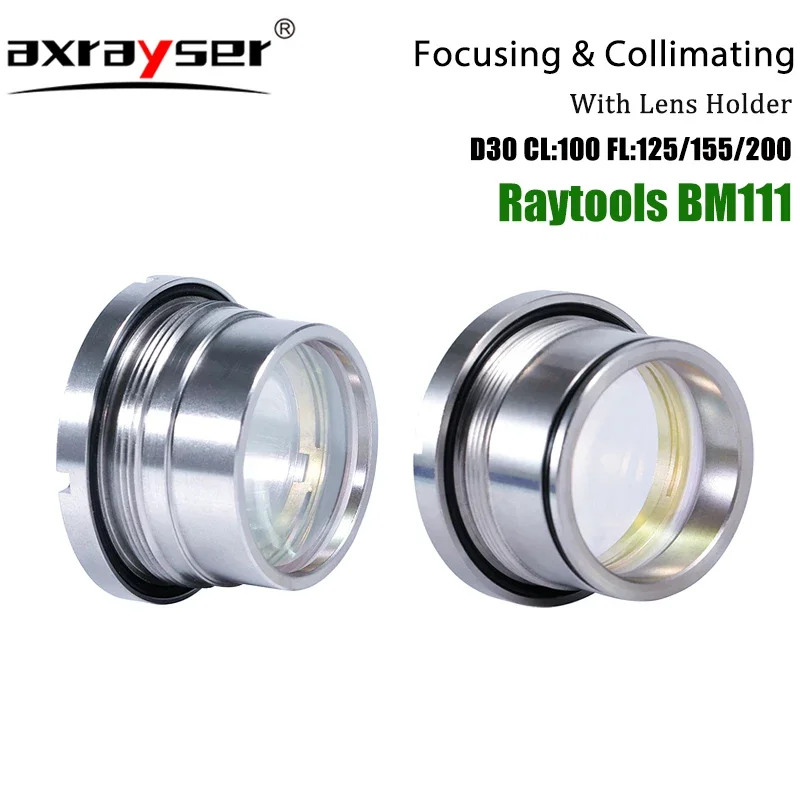 Laser Collimating/Focusing Lens BM111 D30 F100 F125 0-3KW With Lens Holder For Raytools Fiber Cutting Head Optical Silica JGS1
Laser Collimating/Focusing Lens BM111 D30 F100 F125 0-3KW With Lens Holder For Raytools Fiber Cutting Head Optical Silica JGS1