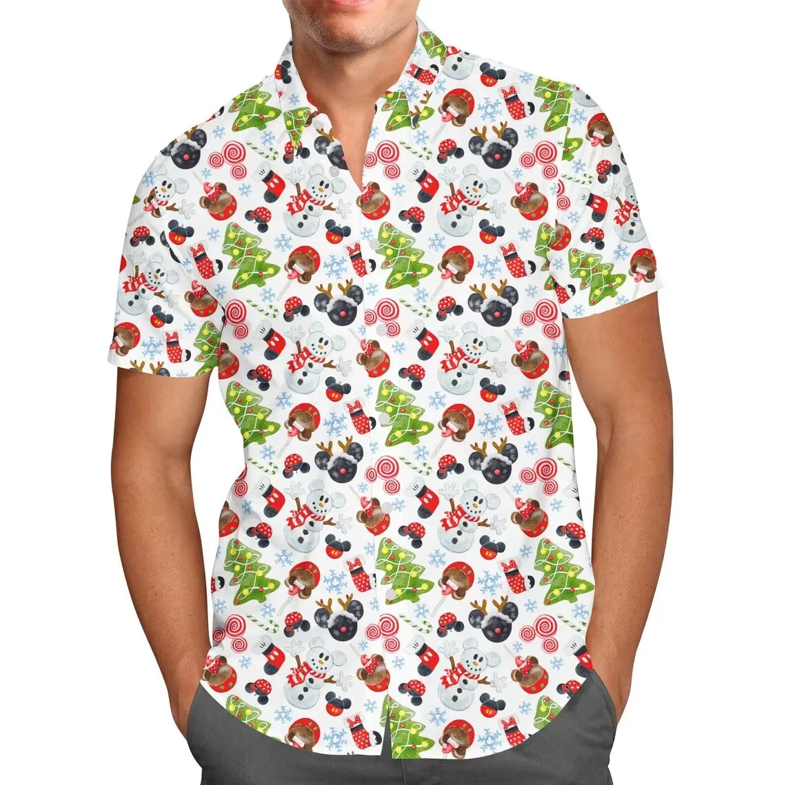 Mickey Christmas Hawaiian Shirt Men's Women Short Sleeve Button Up Shirt Disney Christmas Hawaiian Shirt Casual Beach Shirt Kids
Mickey Christmas Hawaiian Shirt Men's Women Short Sleeve Button Up Shirt Disney Christmas Hawaiian Shirt Casual Beach Shirt Kids