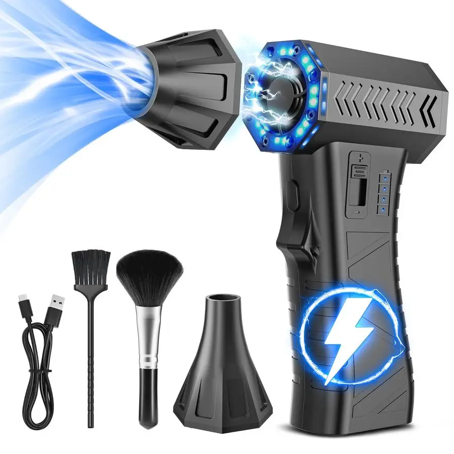 Air Duster 300000RPM Super Power Electric Air Duster Variable Speed Compressed Air, 8000mAh Battery Fast Charging Canned Air, Mi
Air Duster 300000RPM Super Power Electric Air Duster Variable Speed Compressed Air, 8000mAh Battery Fast Charging Canned Air, Mi