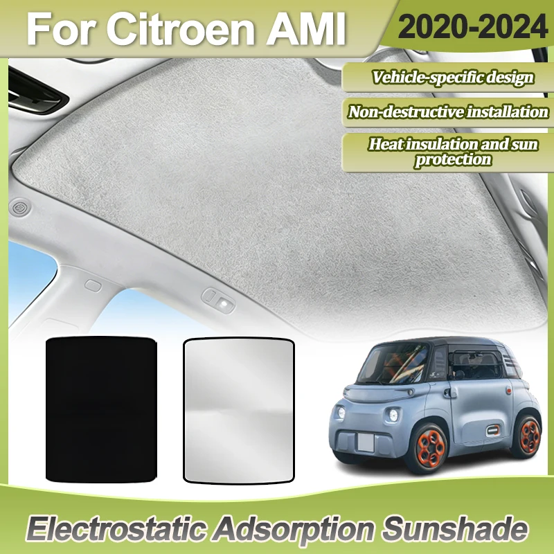 For Citroen AMI 2020 2021 2022 2023 2024 Car Roof Sunshade Electrostatic Adsorption Sunroof Shade Skylight Parts Sun Protector
For Citroen AMI 2020 2021 2022 2023 2024 Car Roof Sunshade Electrostatic Adsorption Sunroof Shade Skylight Parts Sun Protector