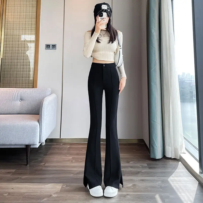 Elegant Simple Solid Sexy Clothing High Waist Women Pants Flare Classic Original Vintage Elastic 90s Y2k Trousers Streetwear A29
Elegant Simple Solid Sexy Clothing High Waist Women Pants Flare Classic Original Vintage Elastic 90s Y2k Trousers Streetwear A29