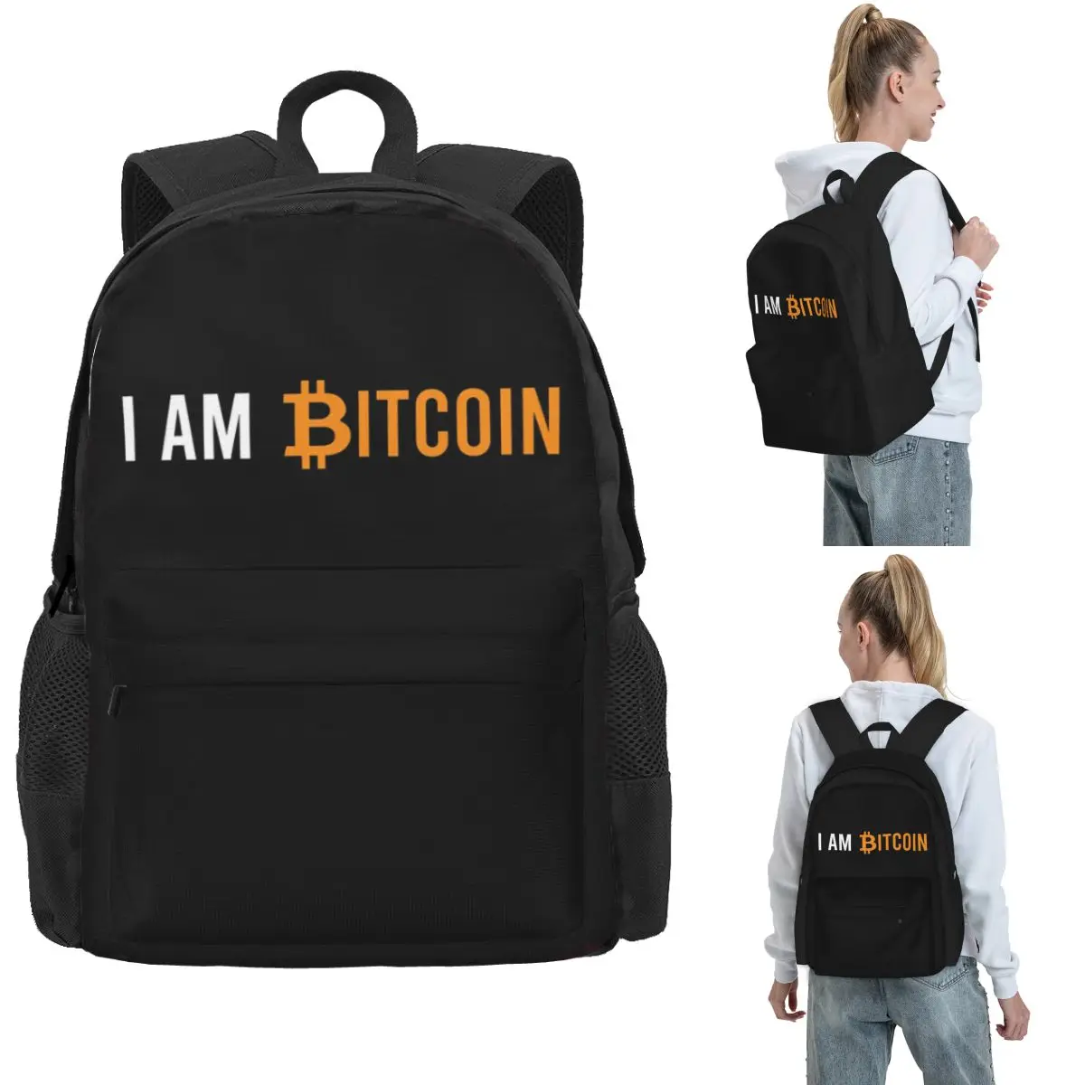 I Am Bitcoin Crypto Cryptocurrency Backpack Hot Sale Daypack Large Capacity BookBag School Bag Shoulder Bags for Men Women
I Am Bitcoin Crypto Cryptocurrency Backpack Hot Sale Daypack Large Capacity BookBag School Bag Shoulder Bags for Men Women