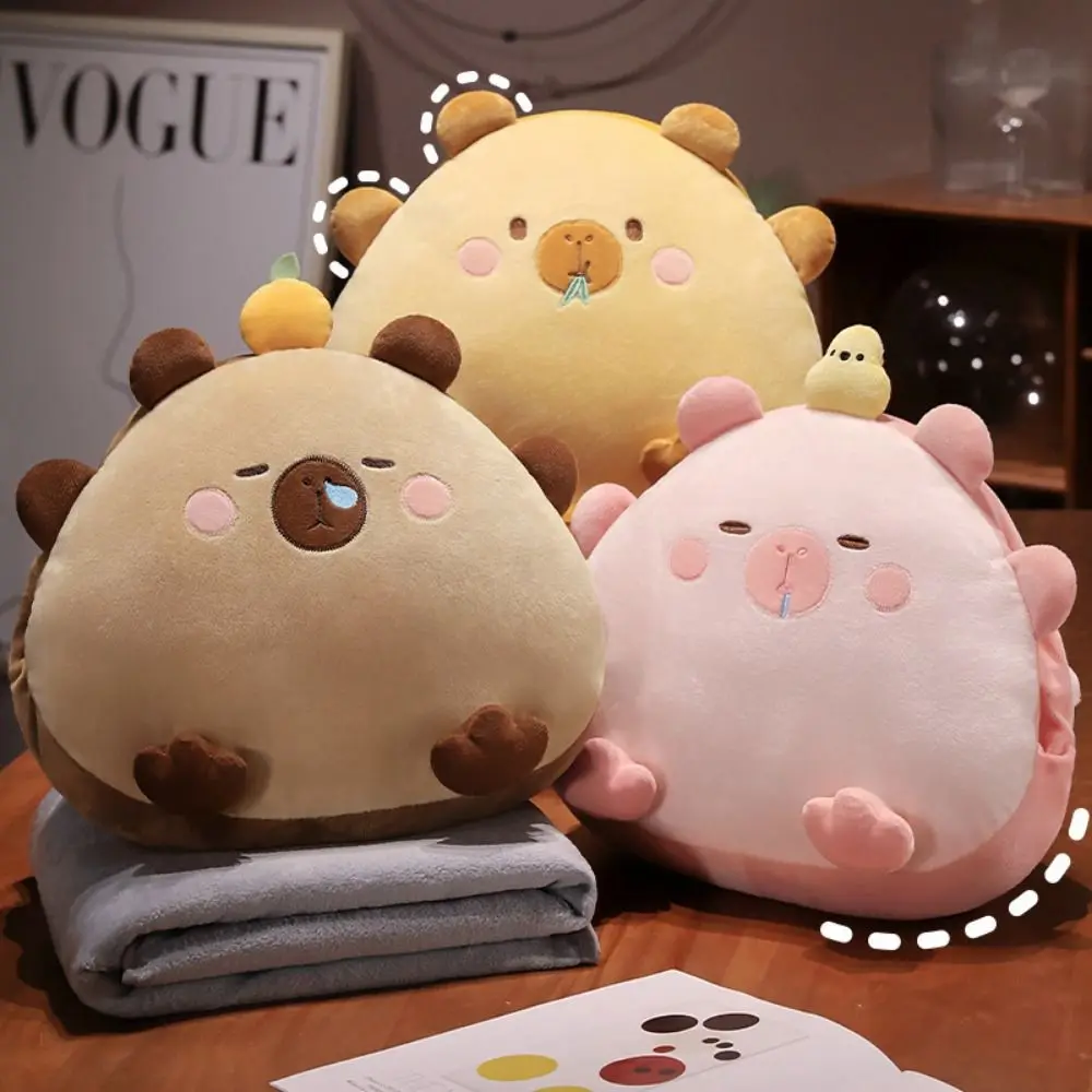 3-in-1 Capybara Throw Pillow Air Conditioning Blanket Comfortable Soft Cushion with Blanket Warm Skin-friendly
3-in-1 Capybara Throw Pillow Air Conditioning Blanket Comfortable Soft Cushion with Blanket Warm Skin-friendly