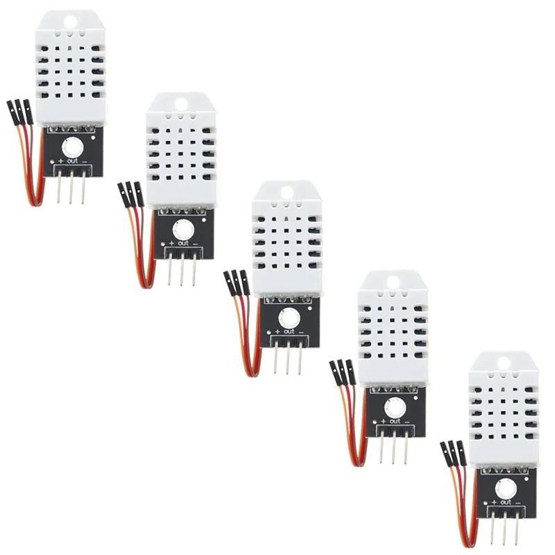 Temperature And Humidity Sensor For Arduino, For Raspberry Pi - Including Connection Cable, 5 Pieces Easy Install
Temperature And Humidity Sensor For Arduino, For Raspberry Pi - Including Connection Cable, 5 Pieces Easy Install