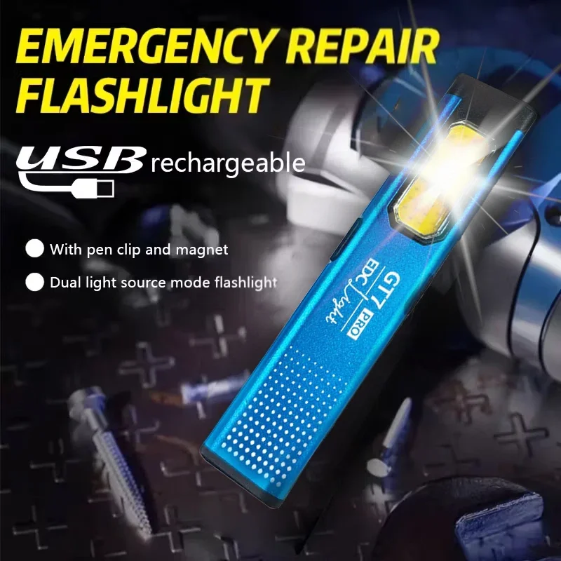 Portable Clip Magnetic Work Light 5 Modes 37g Ultra Lightweight Outdoor Repair Camping Car Maintenance Emergency EDC Flashlight
Portable Clip Magnetic Work Light 5 Modes 37g Ultra Lightweight Outdoor Repair Camping Car Maintenance Emergency EDC Flashlight
