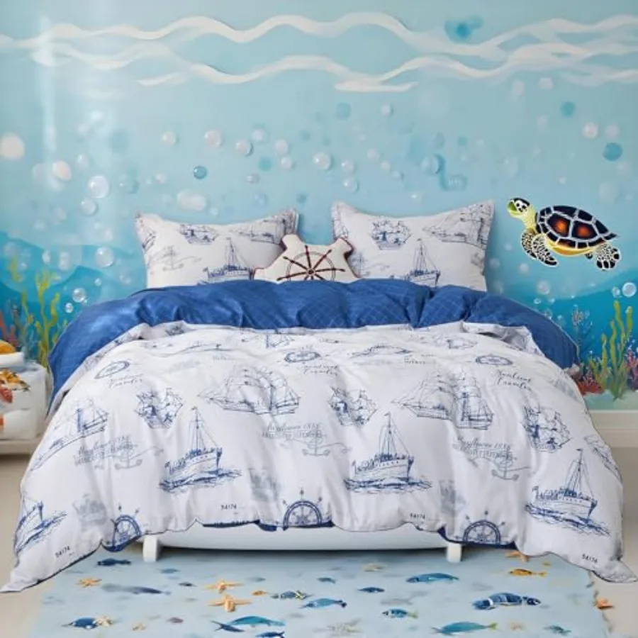 100% Organic Cotton Duvet Cover for Teens, 3 Pieces Soft Cartoon Comforter Cover with Zipper Closure, Boys Bedding Set with Pat
100% Organic Cotton Duvet Cover for Teens, 3 Pieces Soft Cartoon Comforter Cover with Zipper Closure, Boys Bedding Set with Pat