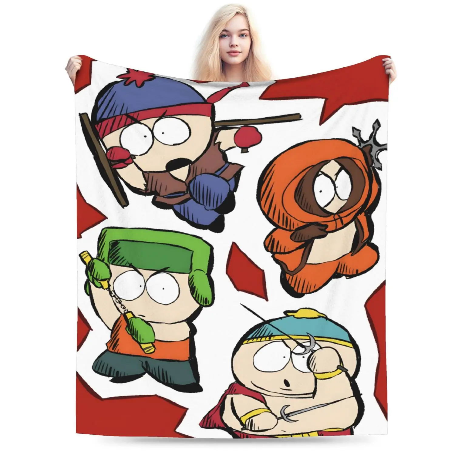 Одеяло с героями мультфильмов Cartman — идеальный фланелевой плед для улицы
Одеяло с героями мультфильмов Cartman — идеальный фланелевой плед для улицы