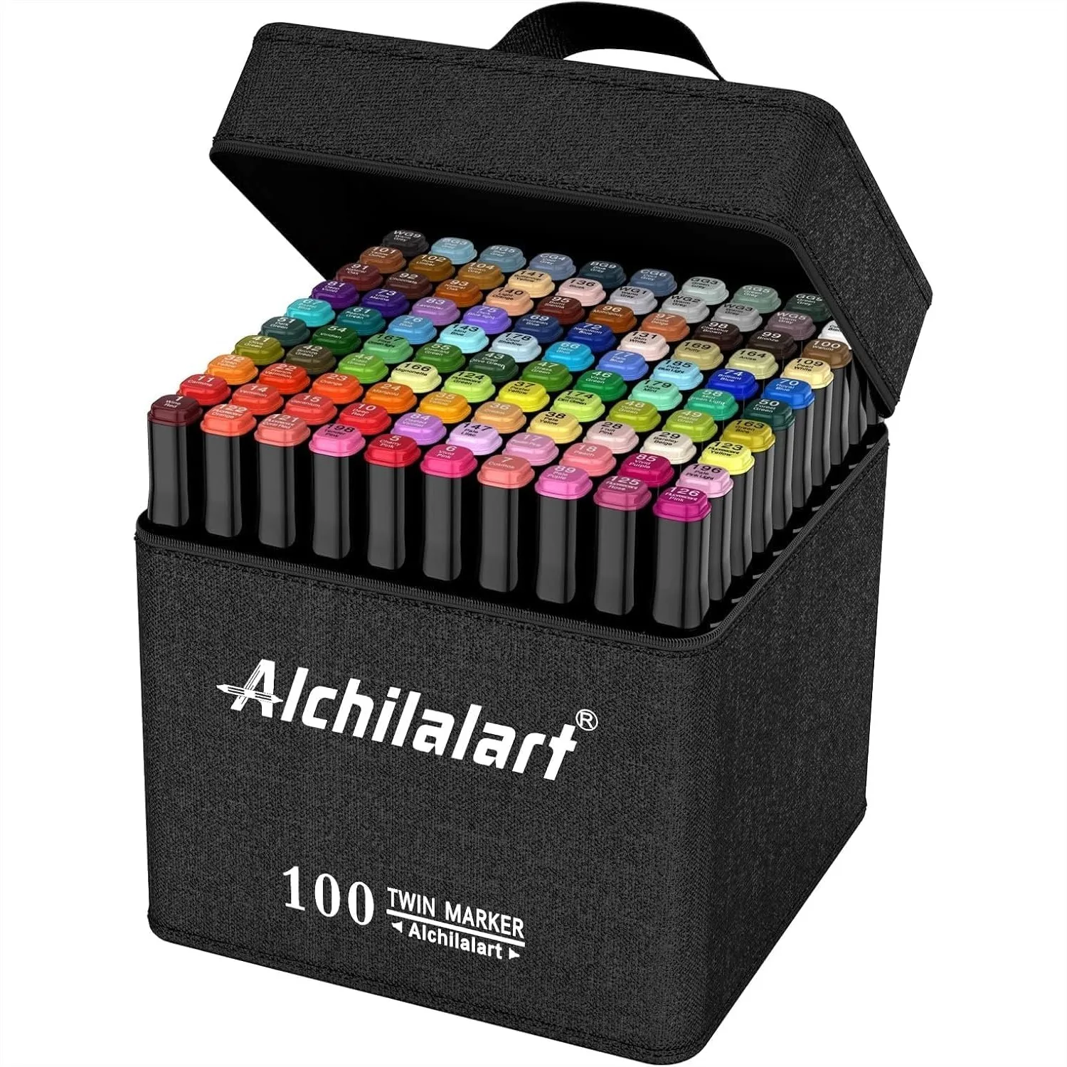 100 Colors Alcohol Markers Set, Dual Tip Art Pens with Case for Adult Coloring, Journaling, Sketching, Manga, Card Making
100 Colors Alcohol Markers Set, Dual Tip Art Pens with Case for Adult Coloring, Journaling, Sketching, Manga, Card Making