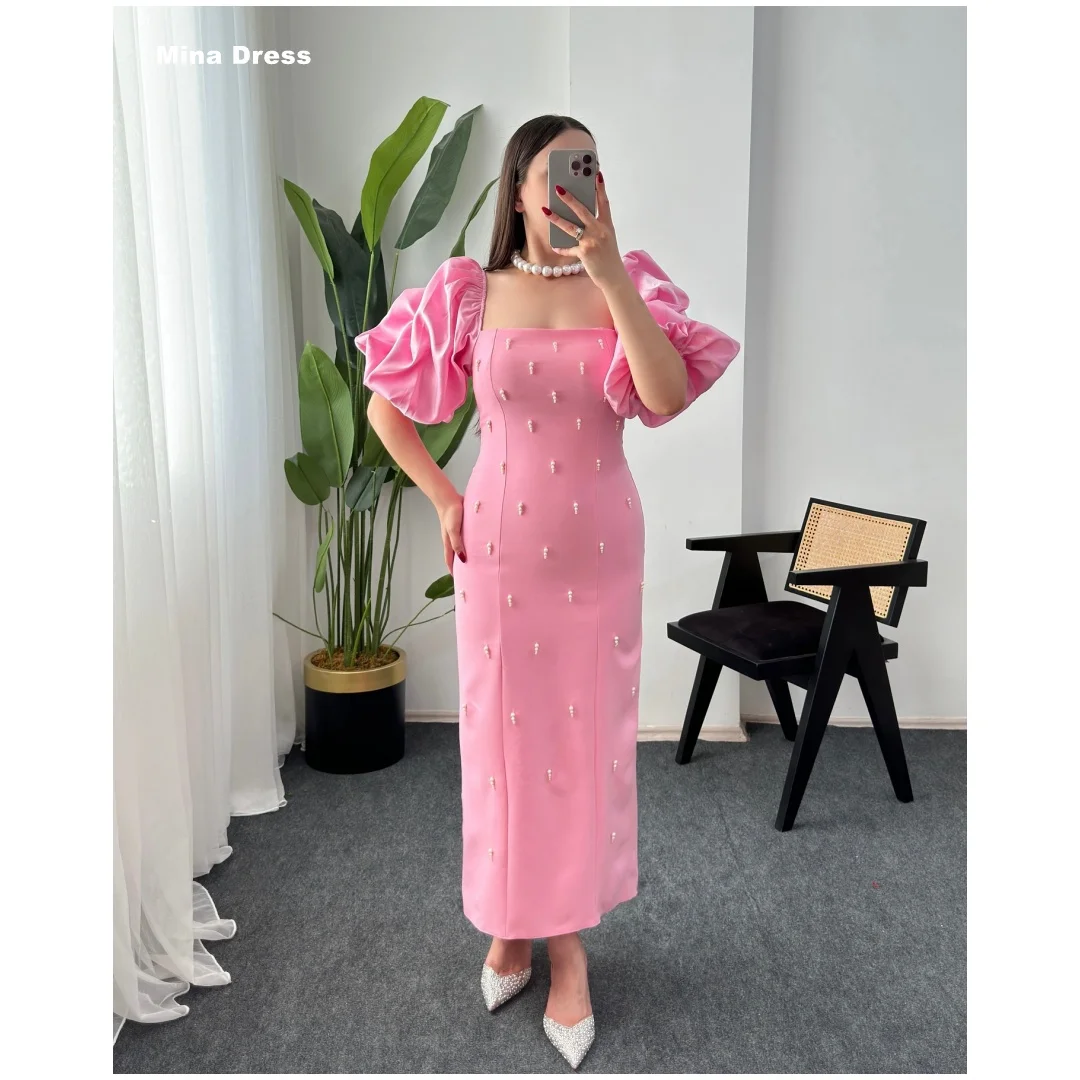 Mina Customized Pink Elegant Party Dresses Beads Best Selling Dresses Off the Shoulders Luxurious Evening Women's Special Events
Mina Customized Pink Elegant Party Dresses Beads Best Selling Dresses Off the Shoulders Luxurious Evening Women's Special Events
